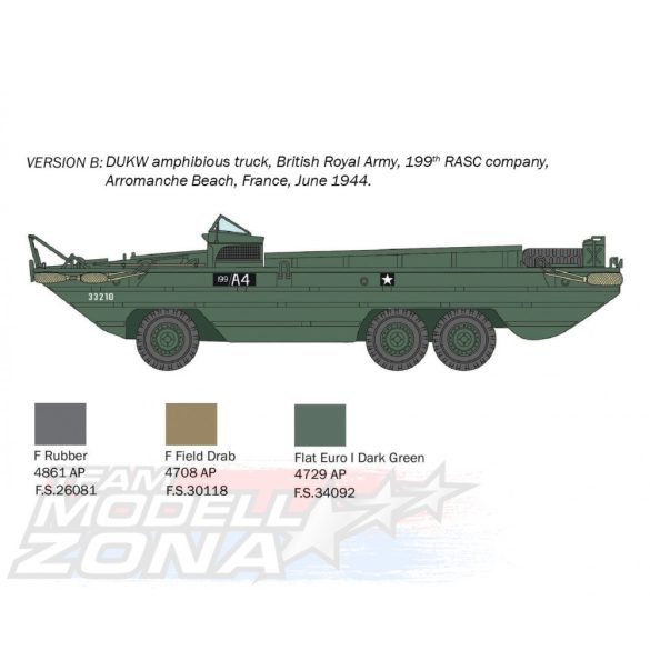 Italeri 1:72 DUKW makett