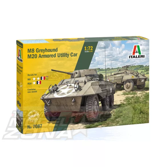 Italeri 1:72  M8 Greyhound / M20 Armored Utility Car makett