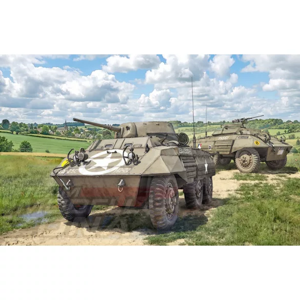 Italeri 1:72  M8 Greyhound / M20 Armored Utility Car makett