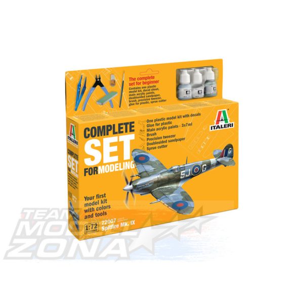 Italeri 1:72 Spitfire Mk. IX - Teljes kezdő szett makett