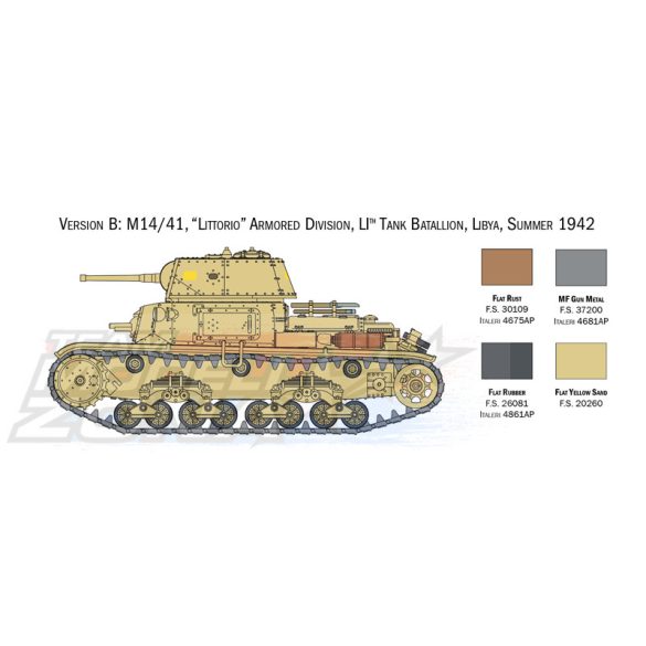 Italeri 1:56 Italian Tanks & Semoventi makett