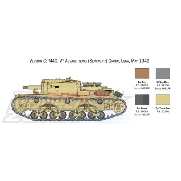 Italeri 1:56 Italian Tanks & Semoventi makett