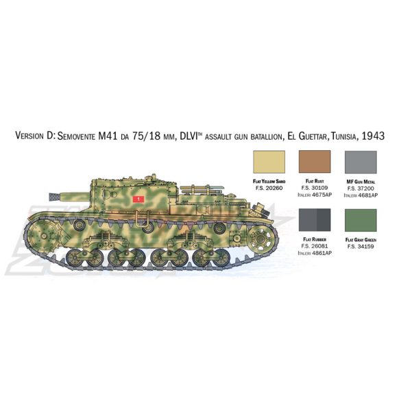 Italeri 1:56 Italian Tanks & Semoventi makett