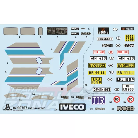 Italeri 1:24 IVECO 190.38 CowBoy makett