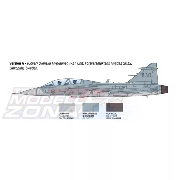 Italeri 1:72 JAS-39D Gripen Twin Seater makett