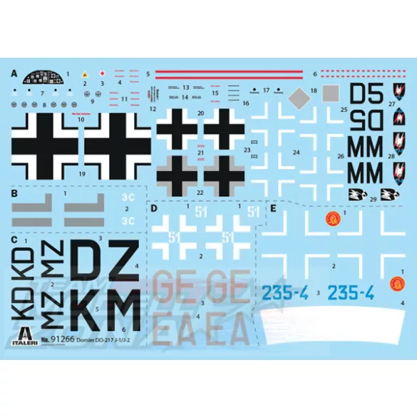 Italeri 1:72 Dornier DO 217 J1/J2 Nachtjäger makett
