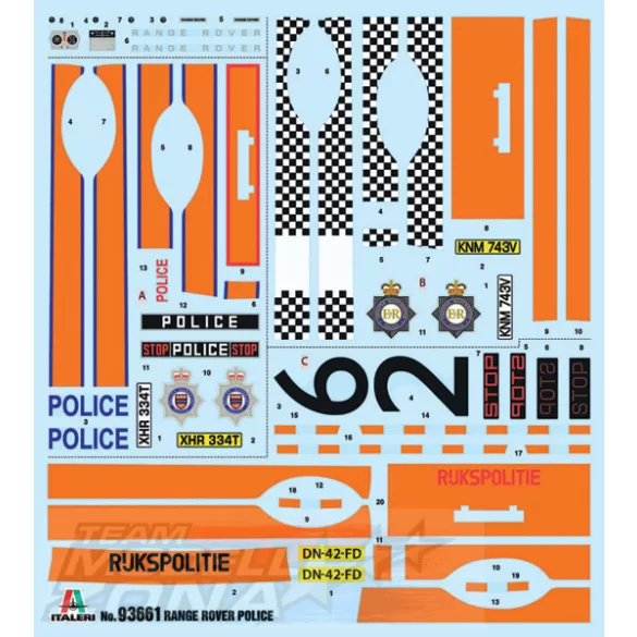 Italeri 1:24 RANGE ROVER POLICE makett