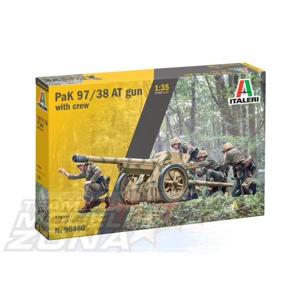 Italeri 1:35 Pak 97/38 AT Gun with crew makett