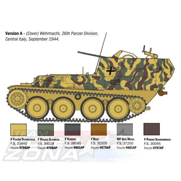 Italeri 1:35  Ger. Sd.Kfz.140 Flakpanzer 38 Gep. makett