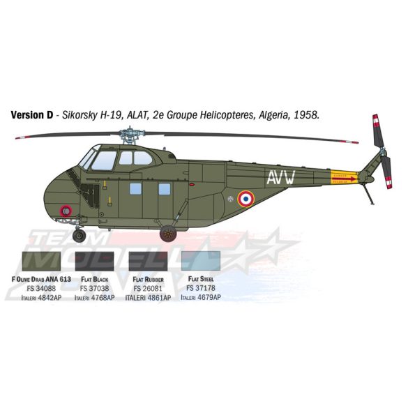 Italeri 1:72 HO4S-3 / HAS.7 / H-19 makett