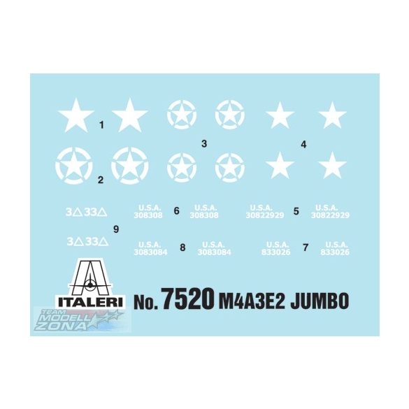 Italeri - 1:72 M4A3E2 "JUMBO", 2 db  - makett