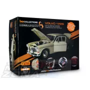   IXO - 1:8 Volvo 122S Amazon - hangos, fénnyel - fémelemekkel - prémium építőkészlet
