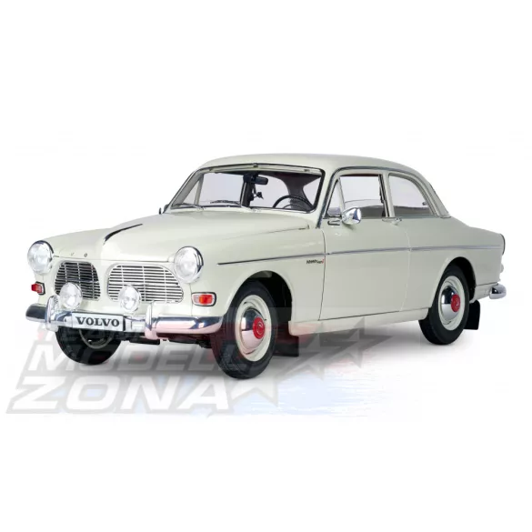 IXO - 1:8 Volvo 122S Amazon - hangos, fénnyel - fémelemekkel - prémium építőkészlet