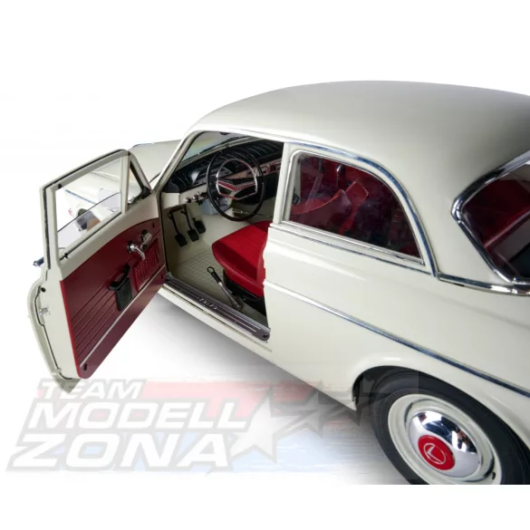 IXO - 1:8 Volvo 122S Amazon - hangos, fénnyel - fémelemekkel - prémium építőkészlet