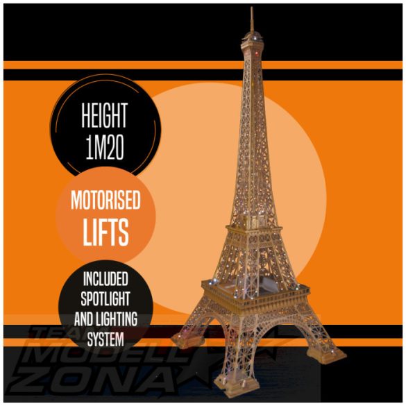 IXO 10104 Eiffel Tower | light + elevator | 120 cm | Premium Architecture-Kit 1:270