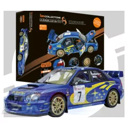   1:8 IXO Subaru Impreza Rally MC 2003 - FÉMELEMEKKEL - PRÉMIUM ÉPÍTŐKÉSZLET