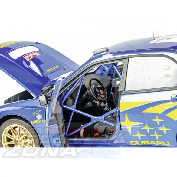 1:8 IXO Subaru Impreza Rally MC 2003 - FÉMELEMEKKEL - PRÉMIUM ÉPÍTŐKÉSZLET