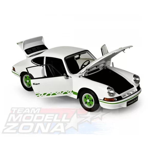 IXO 1:8 Porsche 911 RS 2.7 White/Green prémium építőkészlet