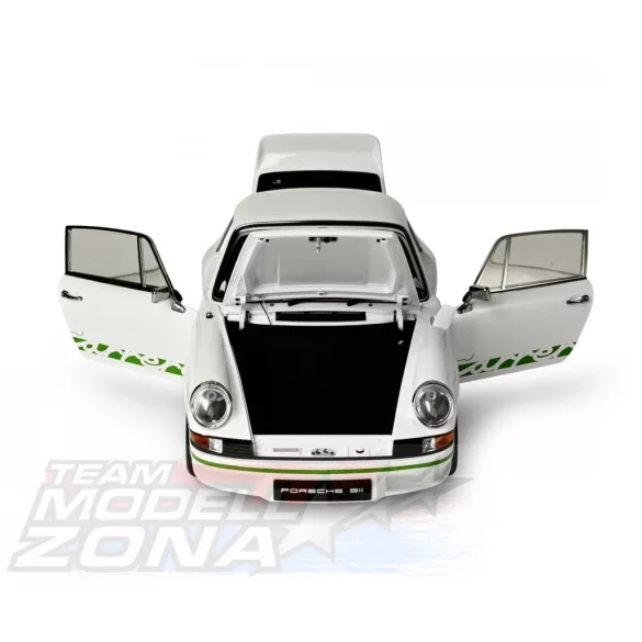 IXO 1:8 Porsche 911 RS 2.7 White/Green prémium építőkészlet