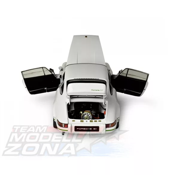 IXO 1:8 Porsche 911 RS 2.7 White/Green prémium építőkészlet