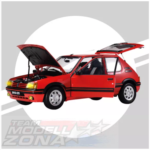 IXO 1:8 Peugeot 205 GTI piros prémium építőkészlet