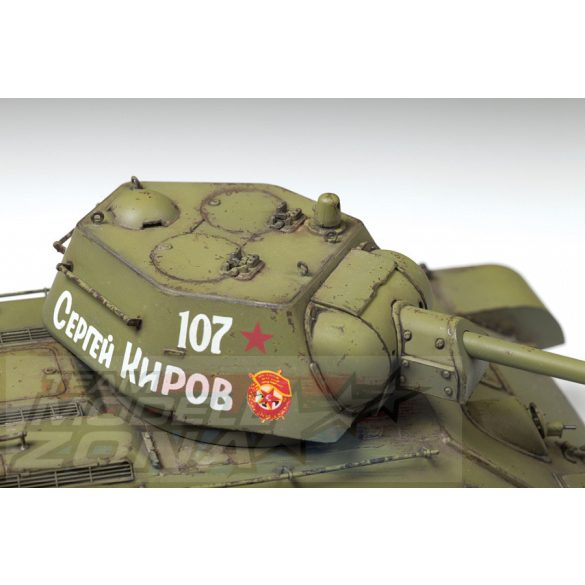 Zvezda - 1:35 T-34/76 Mod.1942 Hexag. turret Sov. páncélos - makett