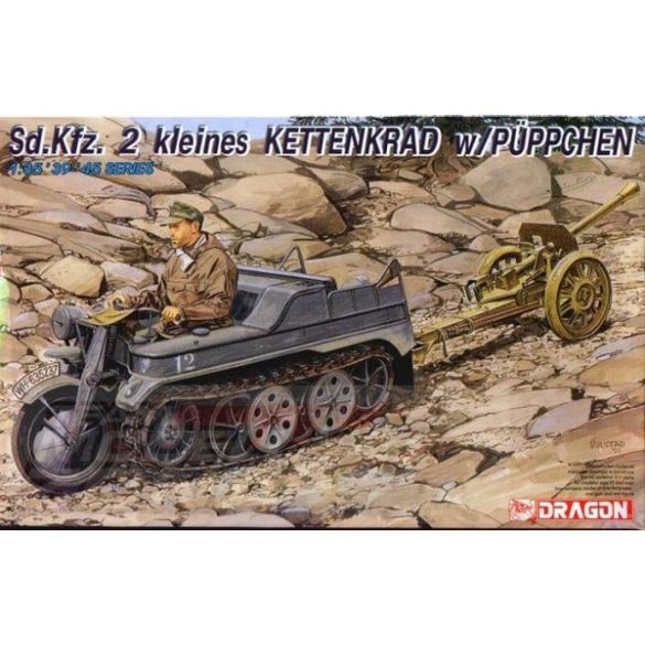 Dragon Sd.Kfz. 2 kl.KETTENKRAD w/PÜPPCHEN makett