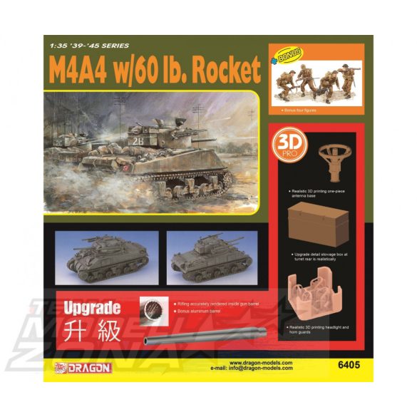 DRagon 1:35 M4A4 w/60lb Rocket makett