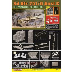 Dragon 1:35  Sd.Kfz. 251/6 Ausf. C Command Vehicle makett