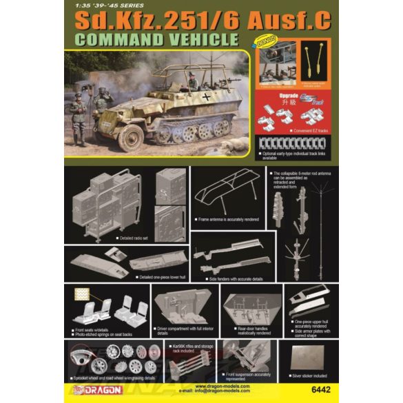 Dragon 1:35  Sd.Kfz. 251/6 Ausf. C Command Vehicle makett