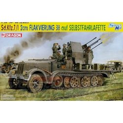   DRAGON 1:35 Sd.Kfz. 7/1 2cm Flakvierling 38 auf Selbstfahrlafette makett