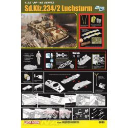 Dragon 1:35 Sd.Kfz.234/2 Luchsturm makett