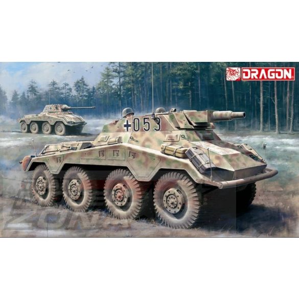 Dragon - 1:35 Sd.Kfz.234/3 Puma 7.5cm  - makett