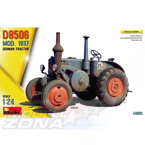 Mini Art 1:24 Ger. Tractor D8506 Mod. 1937 makett