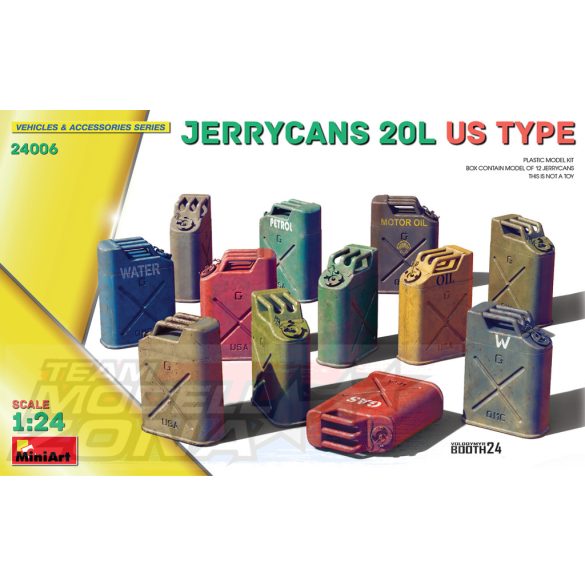 MiniArt 1:24 JERRYCANS 20L US TYPE