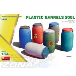 MiniArt 1:24 Dangerous Goods Barrels 200L