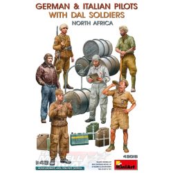   MiniArt 1:35 GERMAN & ITALIAN PILOTS WITH DAL SOLDIERS. NORTH AFRICA makett