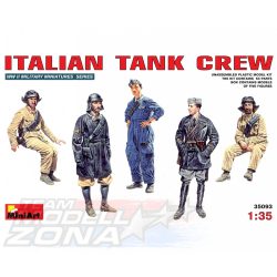 MiniArt 1:35 Fig. Italian Tank Crew (5) WW2 makett