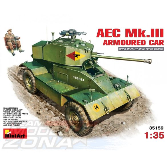 MiniArt 1:35 Brit. AEC Mk.III Armoured Car makett