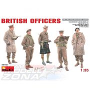 MiniArt - 1:35 - britt tisztek (5db) - makett figurák