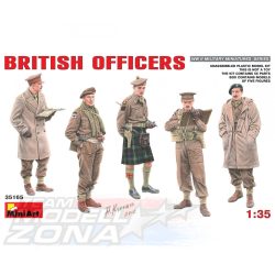 MiniArt - 1:35 - britt tisztek (5db) - makett figurák