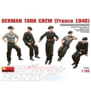 MiniArt 1:35 Fig. Ger. Tank Crew France 1940 (5) makett