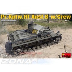 MiniArt 1:35 Ger. Pz.Kpfw.III Ausf.B w/Crew (5) makett