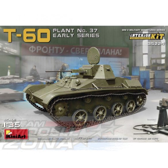 MiniArt 1:35 T-60 Plant No.37 Ear.Ser. Aut. 1941 makett