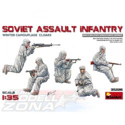 MiniArt 1:35 Sov. Assa. Infantry Winter Cam.(5) makett