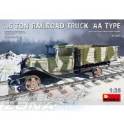MiniArt1:35 1,5to Railroad Truck AA Type w/Rail makett