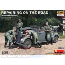 MiniArt 1:35 Repairing on the Road Typ 170V (4) makett