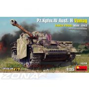 MiniArt 1:35 Ger. Pz.Kpfw.IV Ausf.H (V) Ear.Int. makett