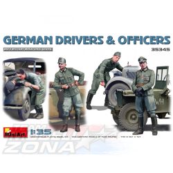   MiniArt - 1:35 - német katonai sofőr és tiszt figura - makett