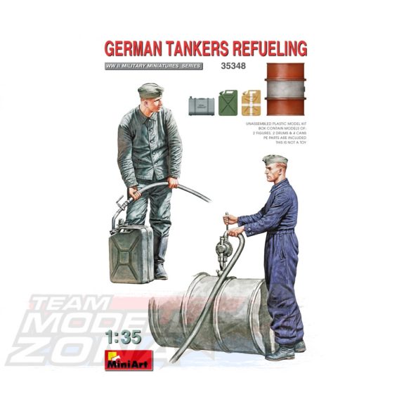 MiniArt 1:35 Fig. Ger.Tankers Refueling (2) makett